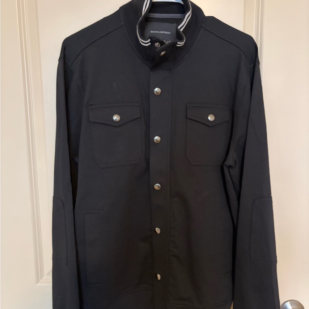 Banana Republic Men's Dark Gray Military Jacket
